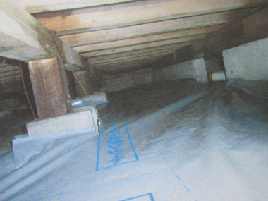 シロアリ駆除の床下施工